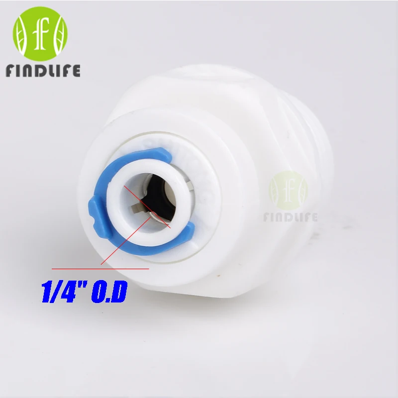 Lọc nước Phần 5 cái 1/4 "OD Hose Ống Qucik Kết Nối 1/2" NPT BSP Nam Straight fit máy lọc nước ro hệ thống 1048