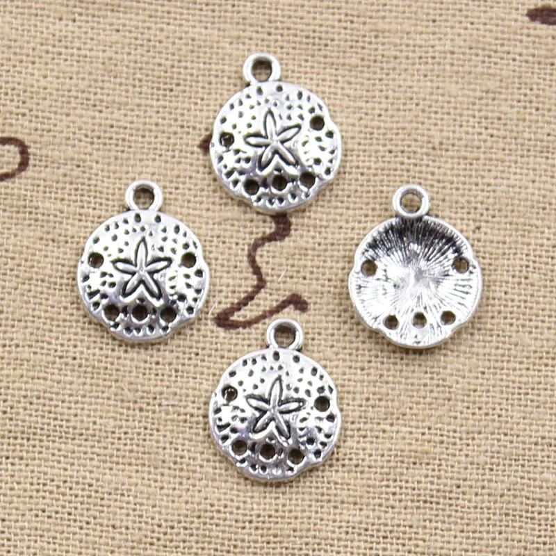 50pcs Charms Starfish 15x12mm Antique Pendant fit,Vintage Tibetan Bronze Silver color,DIY For Bracelet Necklace