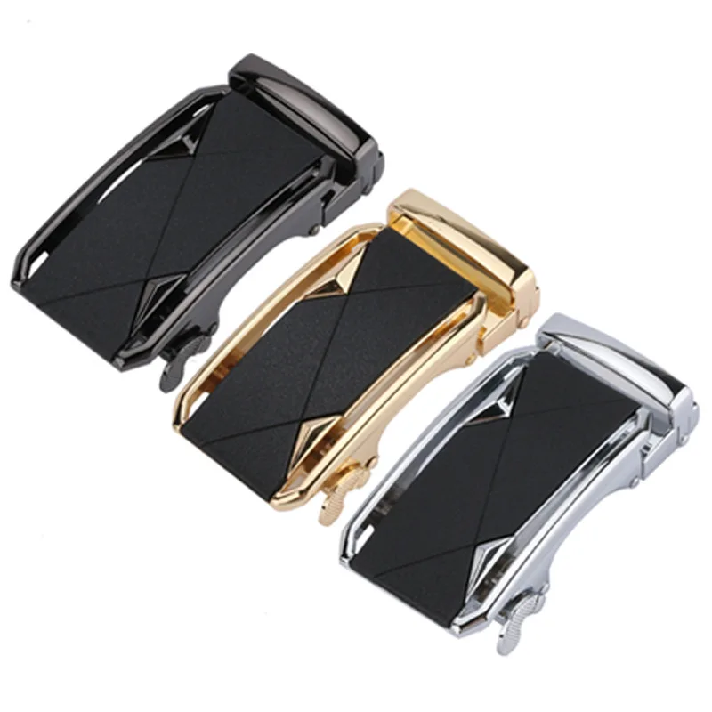 

ZPXHYH Fashion Men's Business Alloy Automatic Buckle Unique Men Plaque Belt Buckles for 3.5cm Ratchet Men Apparel Accessories F3