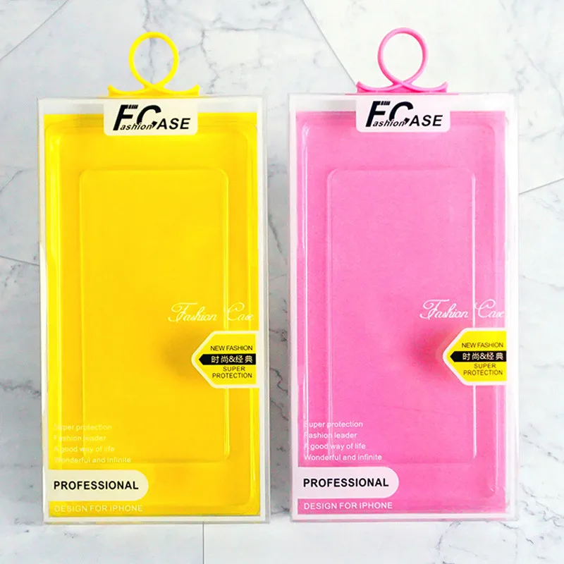 200pcs/lot Blister PVC Plastic Clear Retail Packaging Package Box For X RX,XS 7 7P 8 Plus Clear Mobile Phone Case Cover