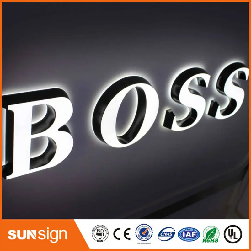 Top quality indoor advertising acrylic alphabet letter with LED light