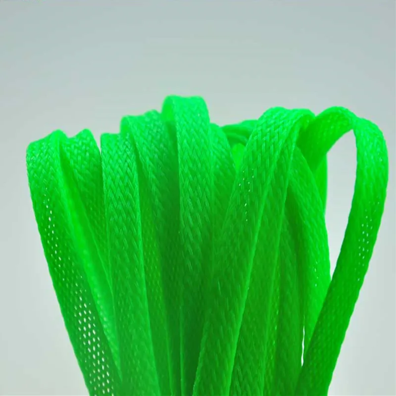 Free shipping High quality 20meters/lot Three wire encryption 10mm colorful expandable braided tube mesh woven PET braided tube