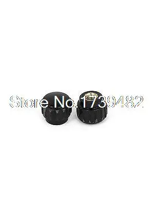 M5 x 15mm Female Thread Plastic Knurled Head Clamping Knob Jig Black 10pcs