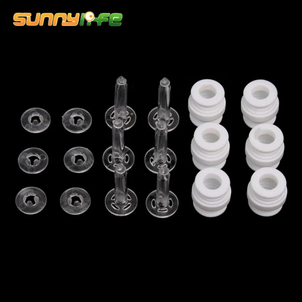 SUNNYLIFE 6 PCS Damping Rubber Balls   6 Sets Anti-drop Pins Kit Gimbal Camera Anti Vibration Plate Spare Part For DJI Phantom 3