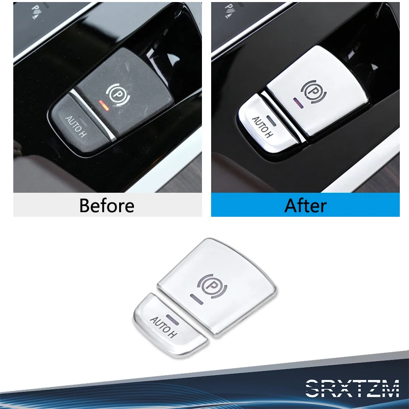 Parking Multimedia Button Stickers Trim Cover For BMW X3 G01 5 Series G30 G31 2017-2019 Accessories Car Styling