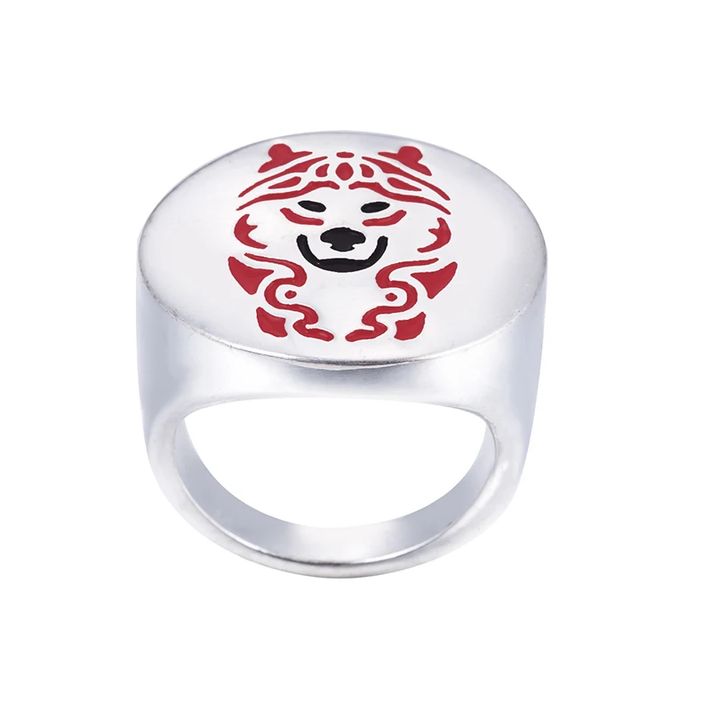 Alaskan Malamute ring with color selection enamel jewelry lovers and owners-Pet