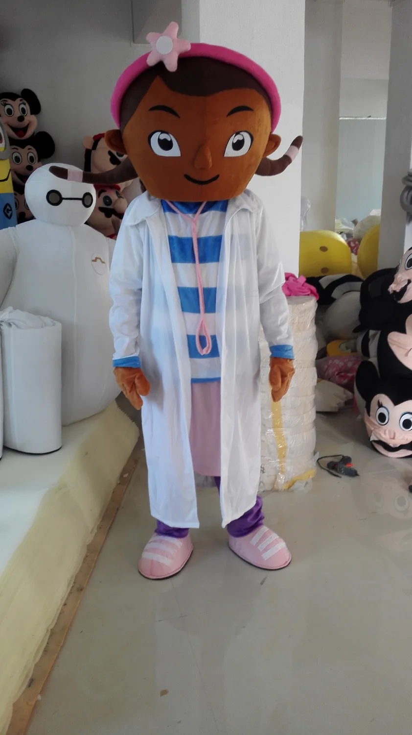 

Doc Mcstuffins adult mascot costume mascot