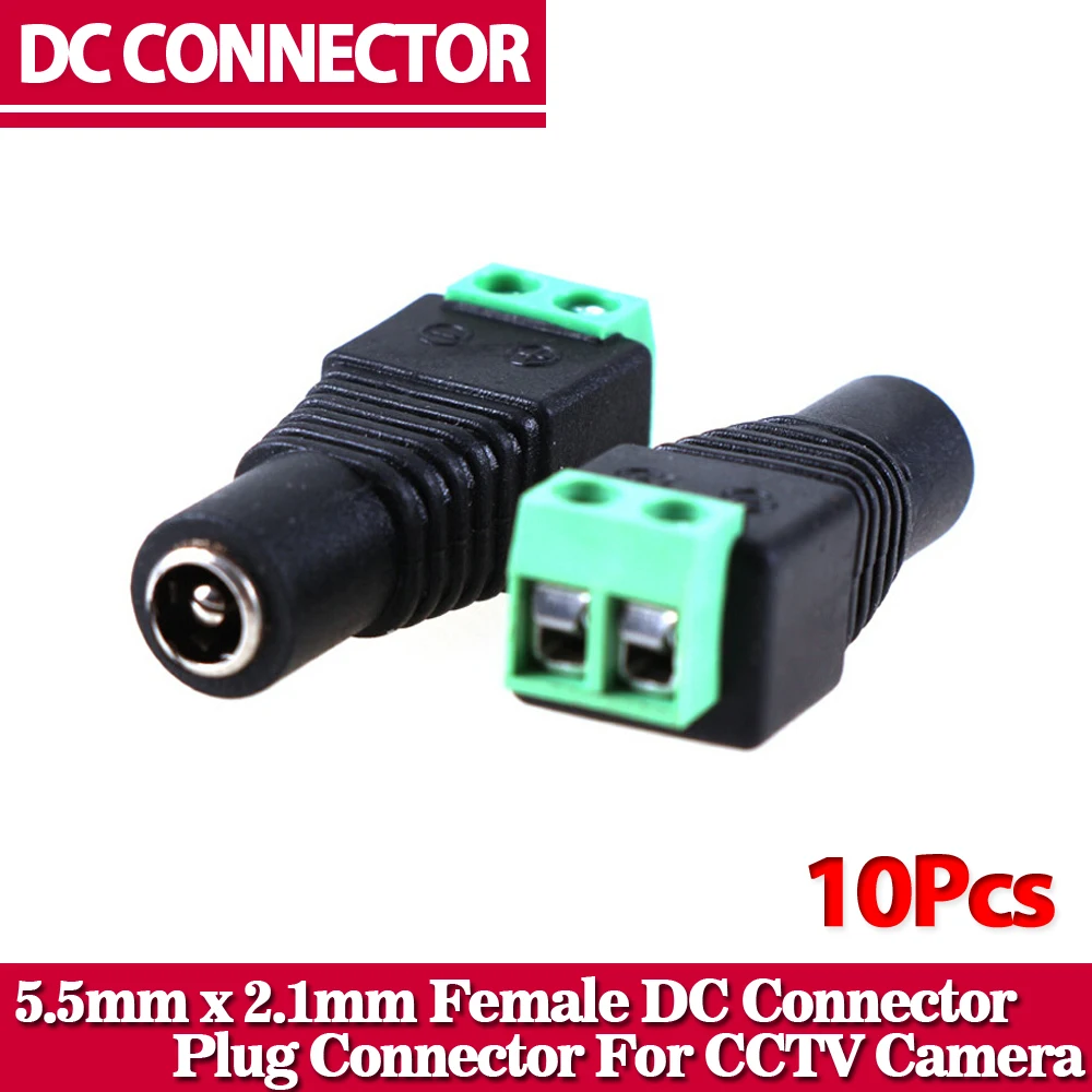 2015new arrival ,Hot sales 10pcs/lot CCTV Connector BNC DC Power Connector Female USE TO CONNECT CABLE AND CCTV CAMERA