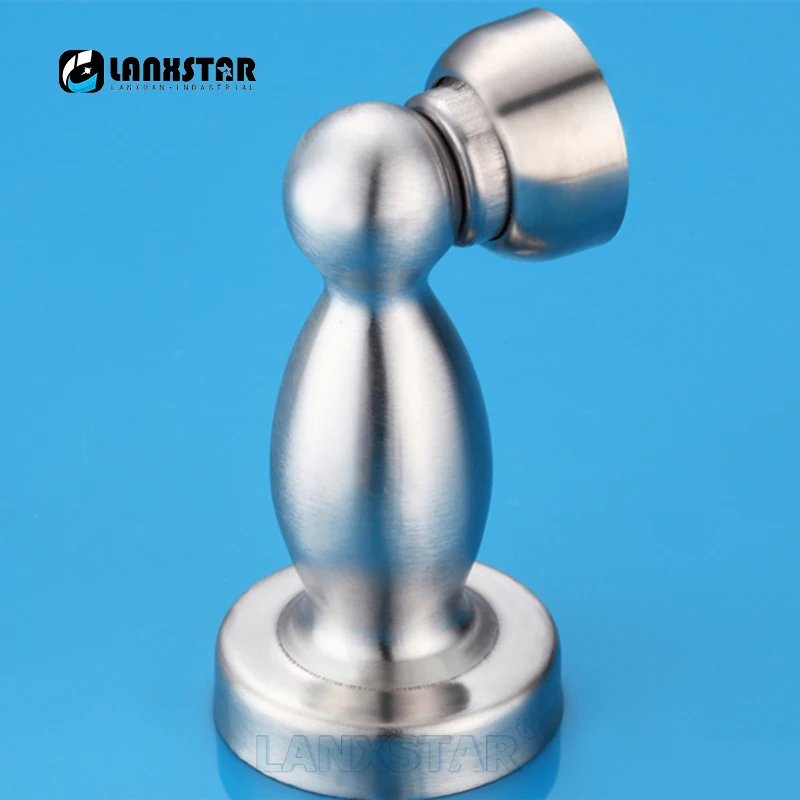 Wood Door Hardware Suction Chamber Touch Wall Suctions Pure 304 Stainless Steel Super Strong Magnetic Housekeeper Stoppers