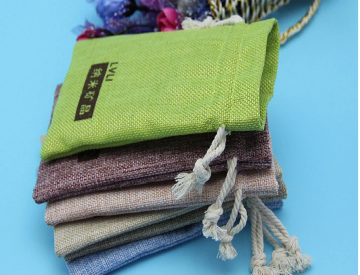 

100pcs/lot CBRL jute bags, jute pouch, linen pouch for accessories/Ipone 5c,Various colors,size customized,wholesale