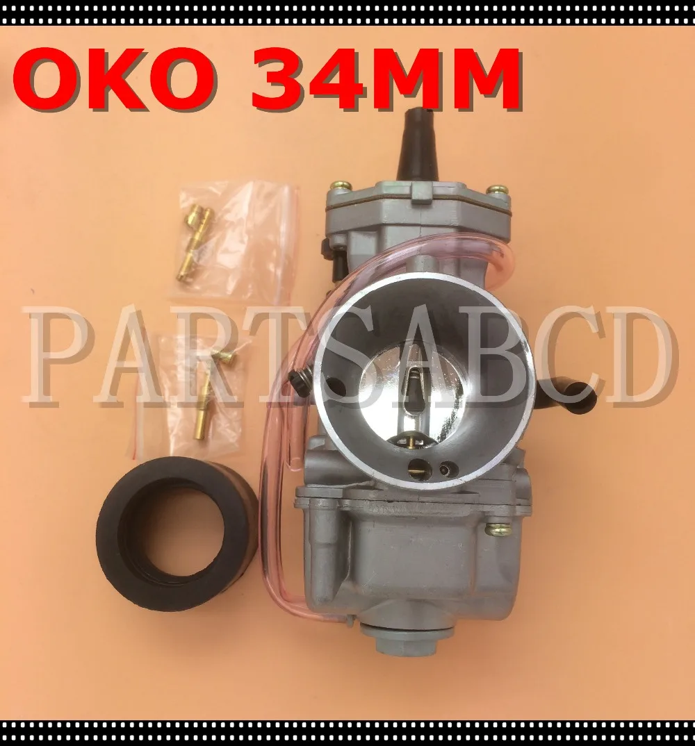 

34mm Carburetor With Intake Manifold Needle Jet For Kawasaki KX80 KX85 KX100 KX125