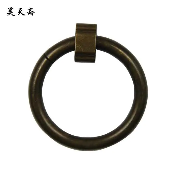 

[Haotian vegetarian] antique Chinese doors drawer handle copper door handle buckle clasp hands classic HTE-225