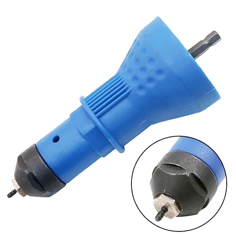 M3-M6 Rivet Kacang Adaptor Alat Cordless Bor Adaptor Mur Rivet Gun Baterai Listrik Rivet Bor Roach