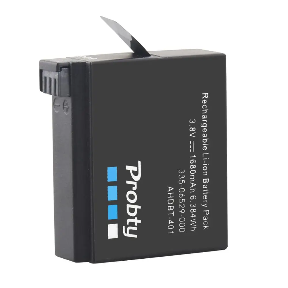 1 Chiếc 1680Mah AHDBT-401 Nguồn Điện Camera Pin Cho GoPro HERO4 / GoPro AHDBT-401 HERO4 Đen HERO4 Bạc