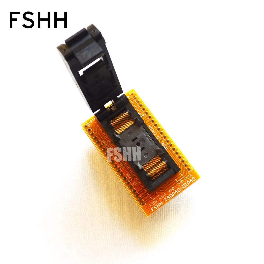 Clamshell TSOP40 to DIP40 Programmer adapter TSOP40 test socket Pitch=0.5mm