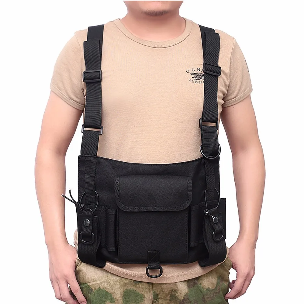 chest rig Tactical Vest Multifunctional Nylon Radio military Strategy Pocket With Pocket Vest On Chest Call Combat Hunting Vest