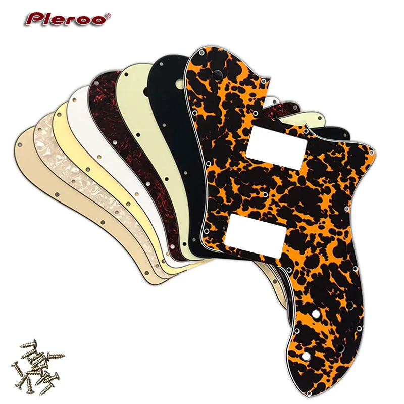 Pleroo Custom Guitar Parts - Pickguard do gitary US FD 72' Tele Deluxe Reissue z przetwornikami PAF Humbucker, zamiennik