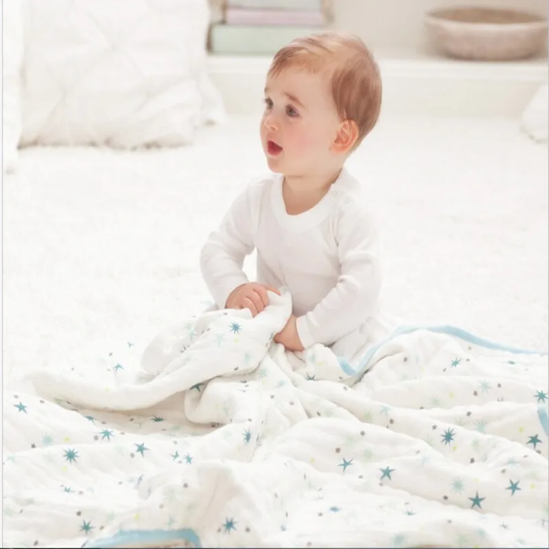 adamant ant 100%Bamboo Fiber 2 Layers Thicken Newborn Aden Anais Baby Swaddle bedding Baby Swaddling Sleeping blankets