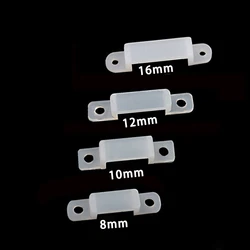 100pcs/lot 8mm 10mm 12mm 16mm Silicon Clip for Fixing IP67 IP68 Waterproof LED Strip light