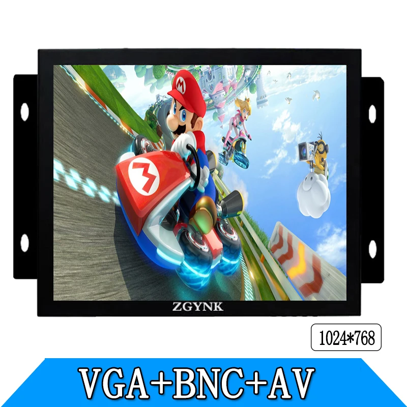 ZGYNK / 8 inch Open Frame Industrial monitor/ metal monitor with VGA /AV/BNC monitor