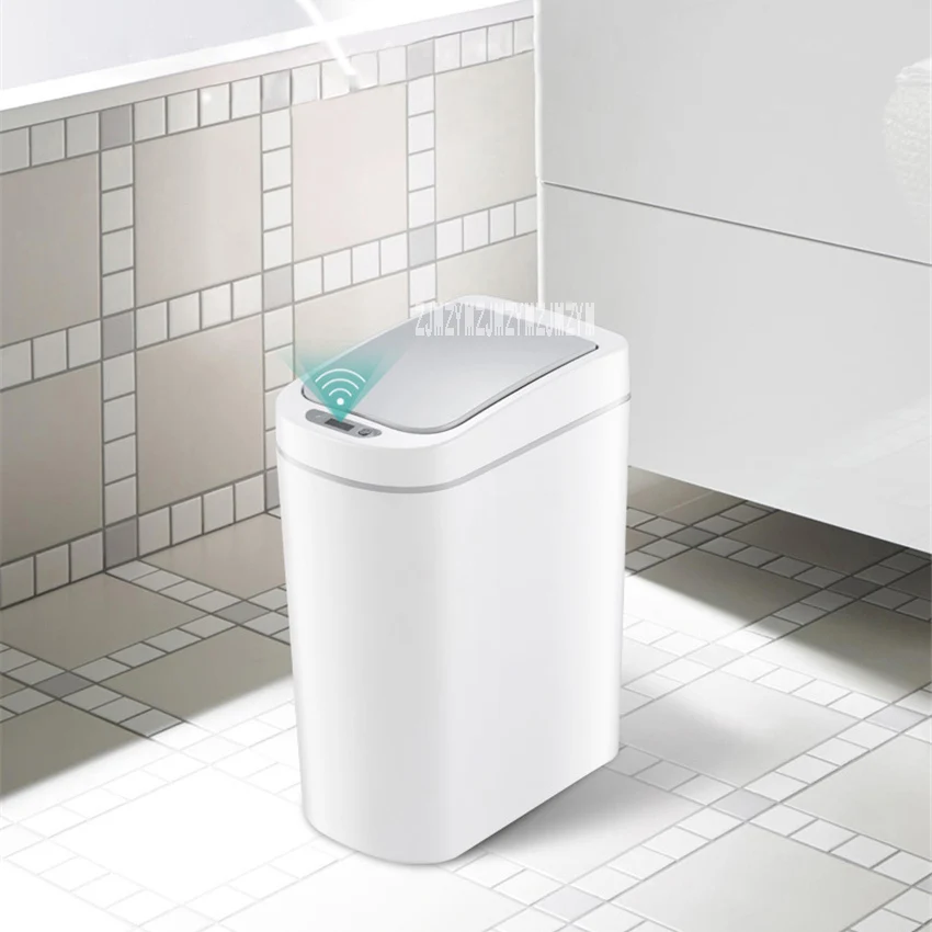 

DZT-7-2S Intelligent Induction Trash Can Electronic Automatic Sensing Plastic Bathroom Trash Can Household Kitchen Trash Can 7L