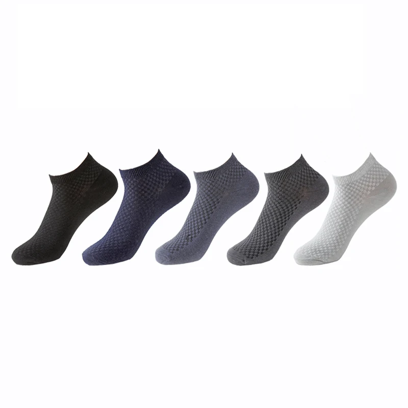 10 Paare/los Bambus Faser Socken Männer Neue Casual Business Anti-Bakterielle Deodorant Atmungsaktiv Mann Kurze Socke Für Männer