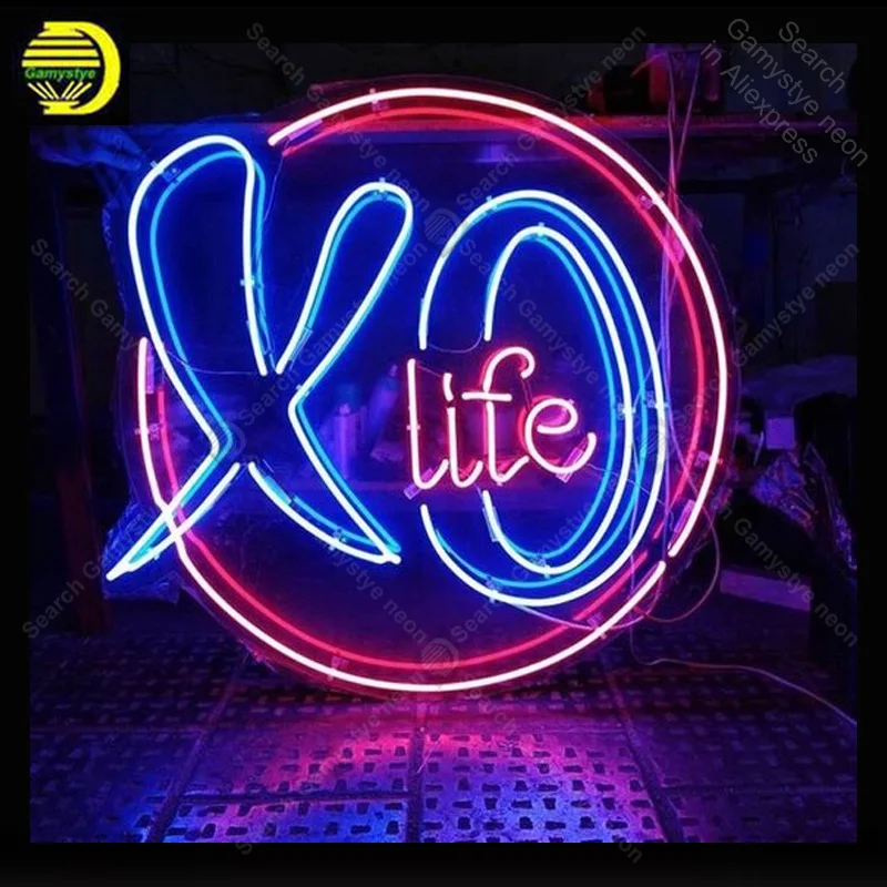 

Neon Sign for Life neon Light Sign illuminated Beer Bar Pub Sign real glass Tubes Handcrafted Neon signs Fill Gas custom neon