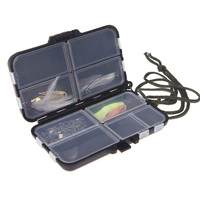 Mini Storage Case Fishing Tackle Box Fly Fishing Box Spinner Bait Minnow Popper 9 Compartments Fishing Accessories