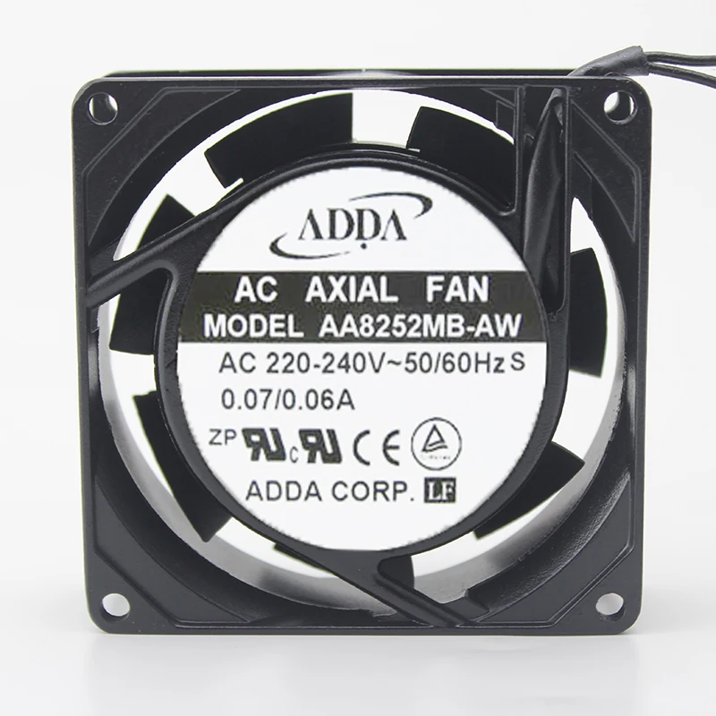 

For ADDAA ac 220V cooling fan AA8252MB-AW 80mm 8025 0.07/0.06A axail fan 15CFM