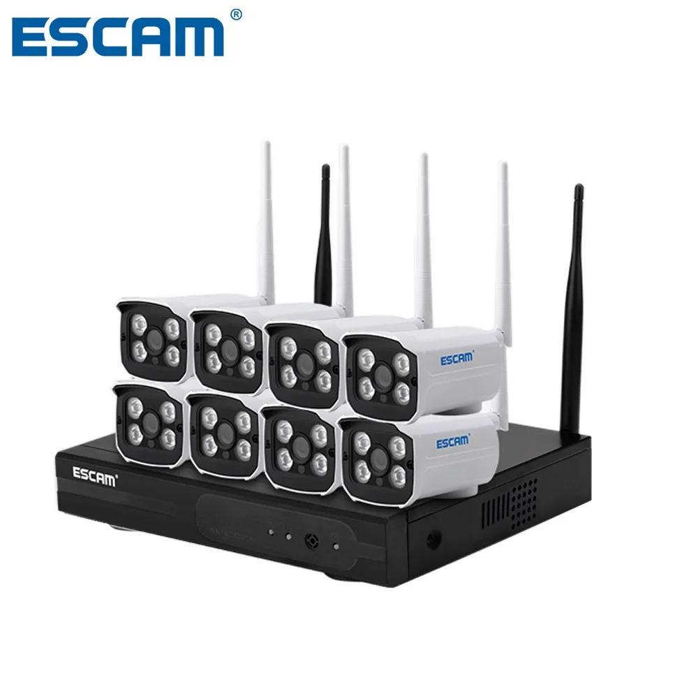 

ESCAM WNK803 720P CCTV system 8CH HD wireless NVR kit Outdoor IR Night Vision IP WIFI CAMERA security surveillance