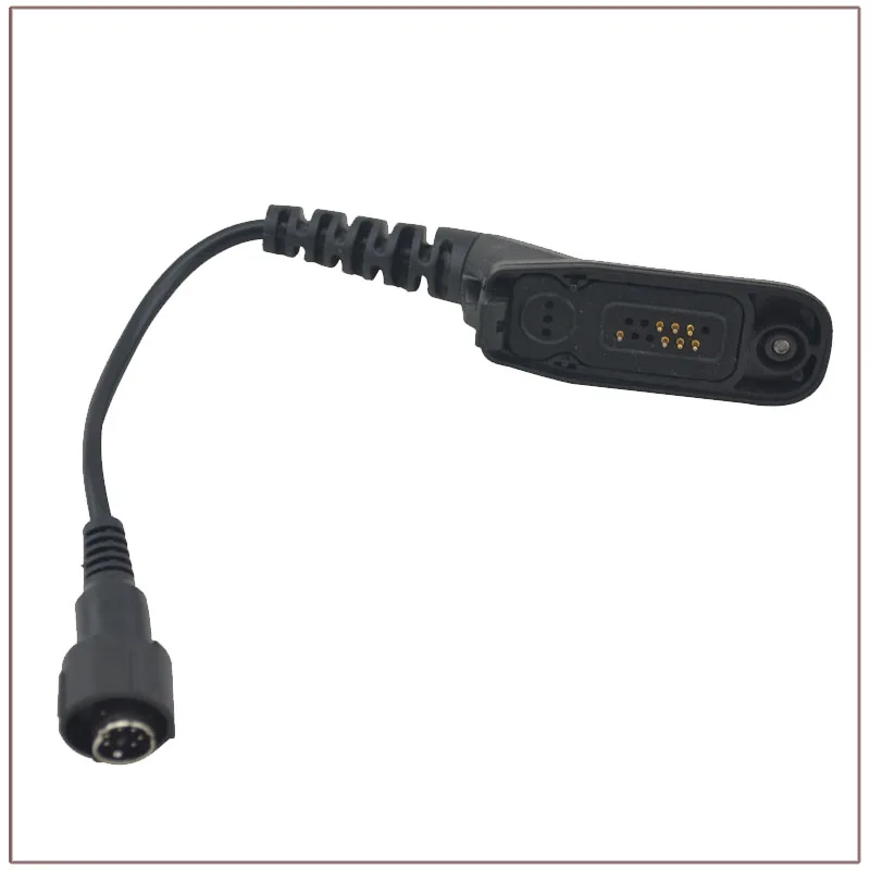 

44-M7 Mini Din Plug with Lockable Knob for Motorola APX4000 APX2000 APX6000 XPR6300 DP4800 DP3400 MTP6550 XIR P8200 P8268