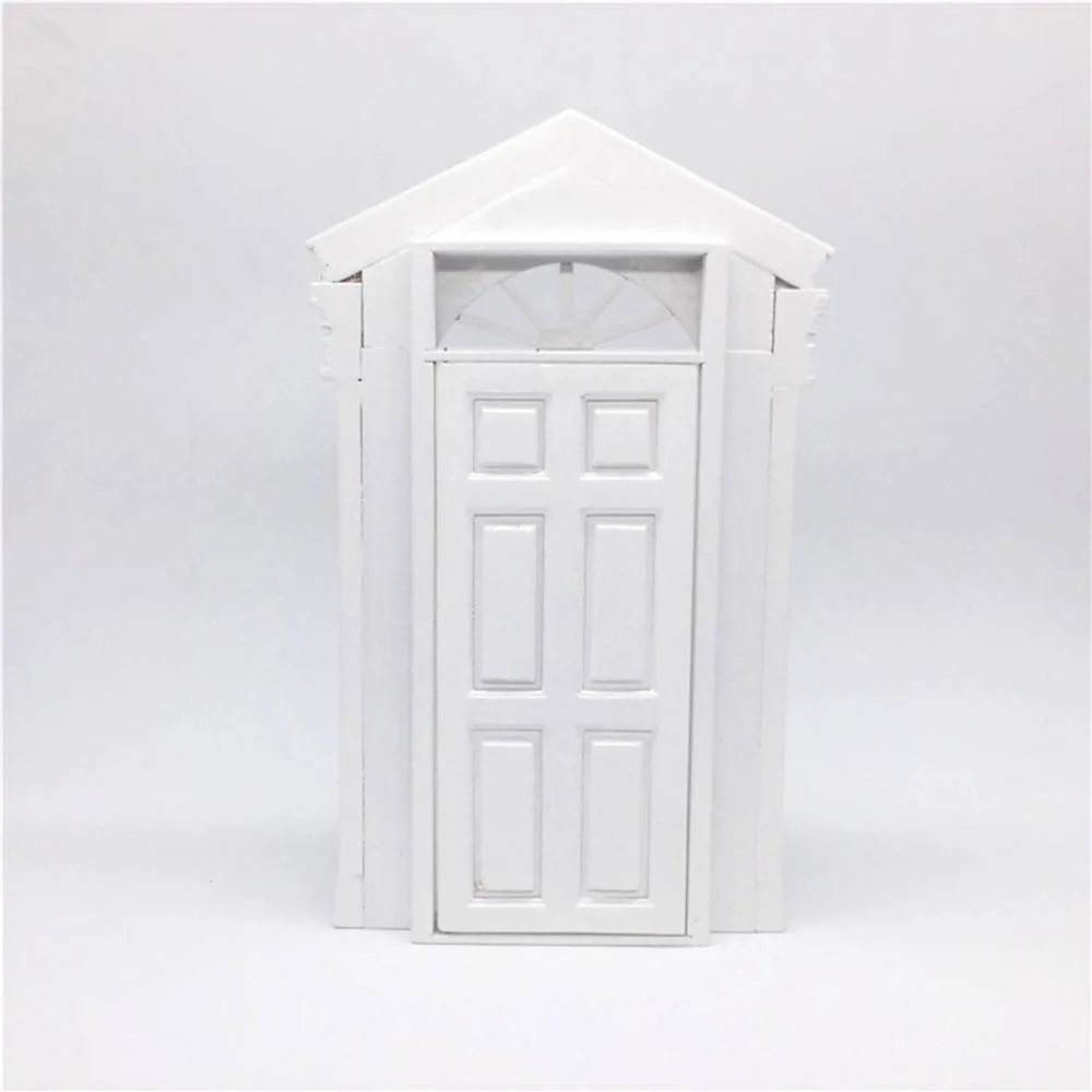 1/12 Dollhouse Miniature Accessori Mini di Legno Bianco 6 Porta di Graticcio di Simulazione Mobili Giocattoli di Modello della Bambola Decorazione