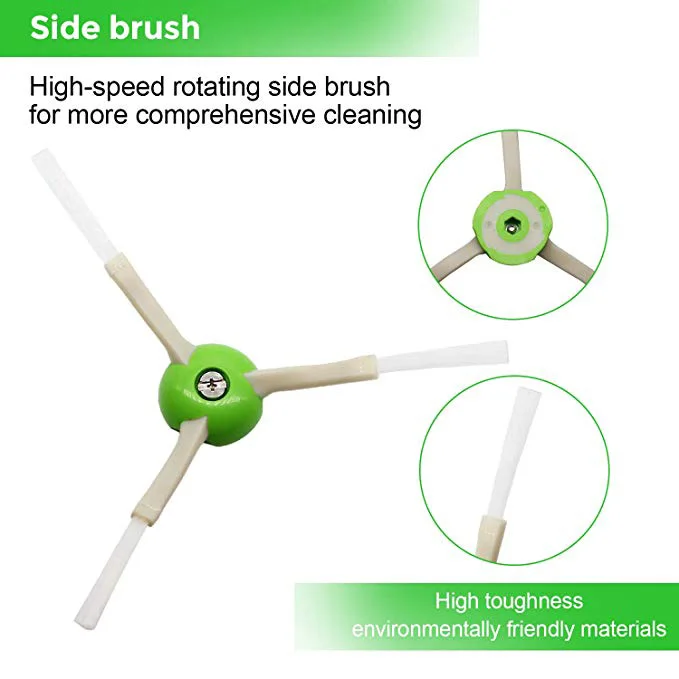 Новая основная щетка, фильтр НЕРА и боковая щетка для iRobot Roomba i7 i7 + i8 E5 E6 I, запчасти для пылесосов, бесплатная доставка