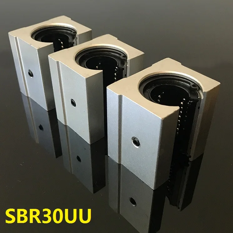 30pcs/lot SBR30UU Open Type Linear Ball Bearing Sliding Block for SBR30 30mm linear guide rail CNC router part SME30UU