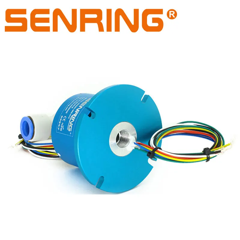1 Passage Rotary Unions Electrical Slip Ring 6 /12/24 Circuits 5A Power with Port G1/4\'\'