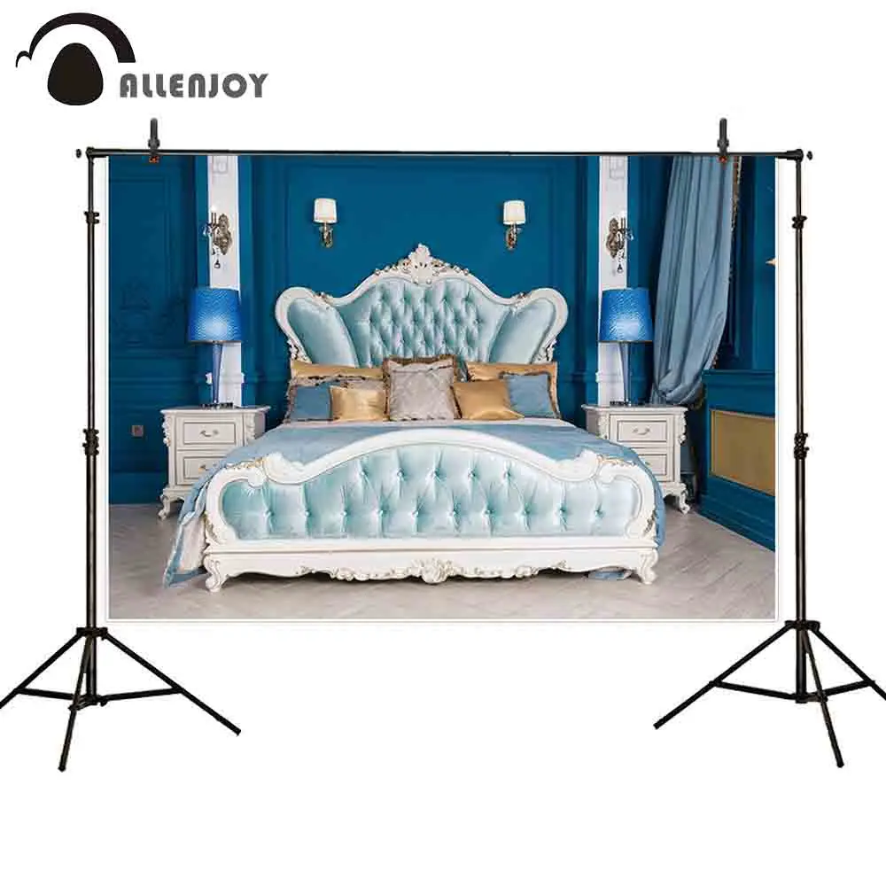 Allenjoy backdrop for photo studio luxury apartment room bed background photobooth photo sessions photocall shoot decoration