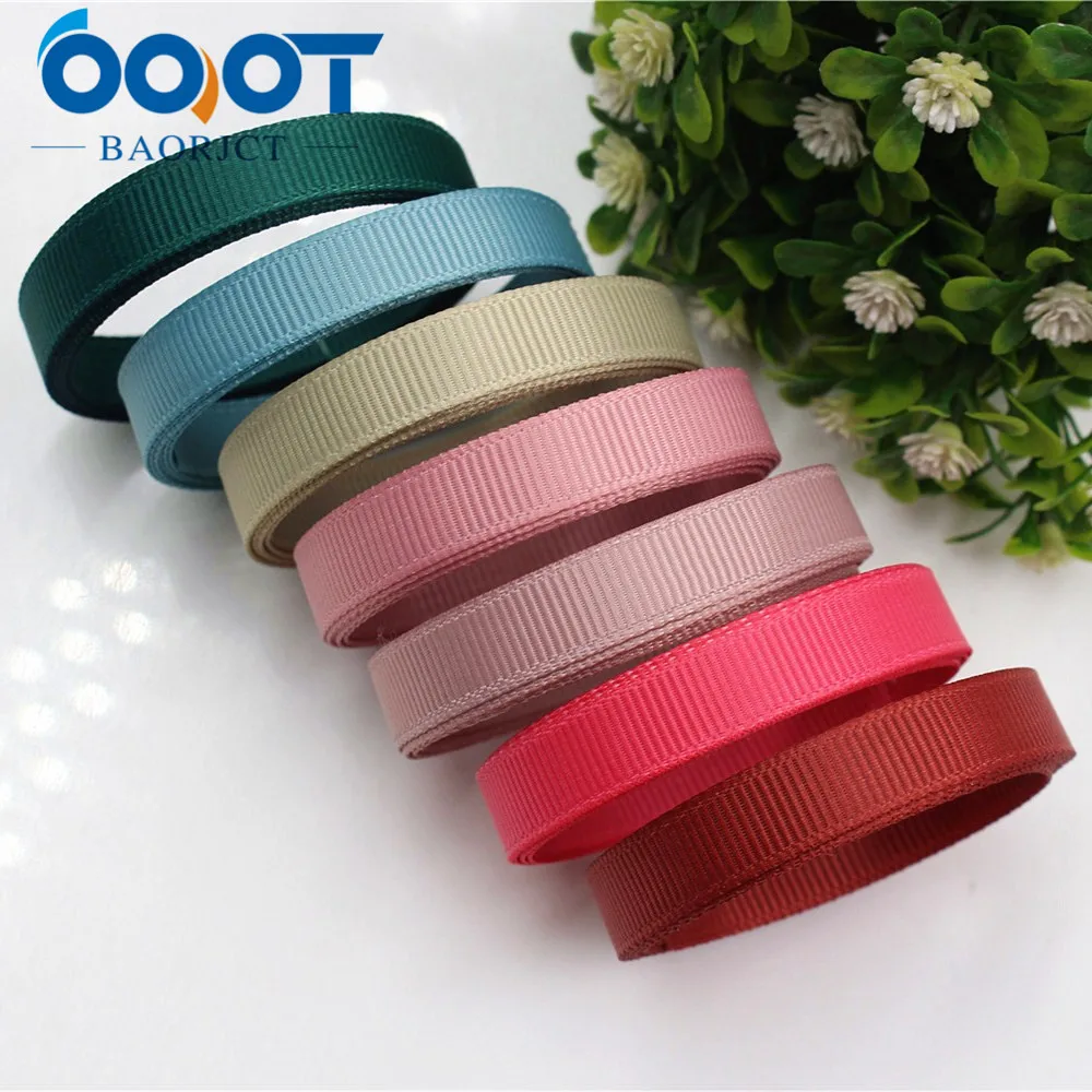 OOOT BAORJCT 177131,10mm Solid Color Grosgrain Ribbon 10 yards , DIY handmade clothing accessories , Jewelry & Accessories