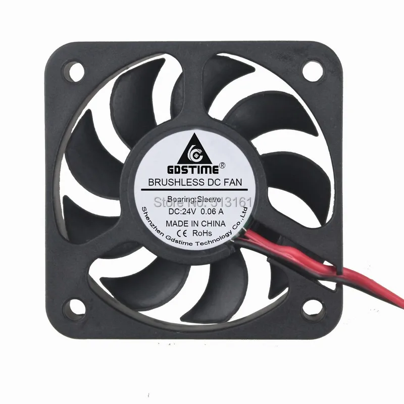 20pcs/lot Gdstime 5010 24V 2Pin 5CM 50x50x10mm 50mm PC Heatsink Cooler Cooling Fan