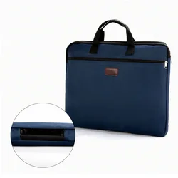 Portable document tasche leinwand A4 office zipper bag große kapazität männer frauen handtasche multi-schicht informationen tasche aktentasche treffen