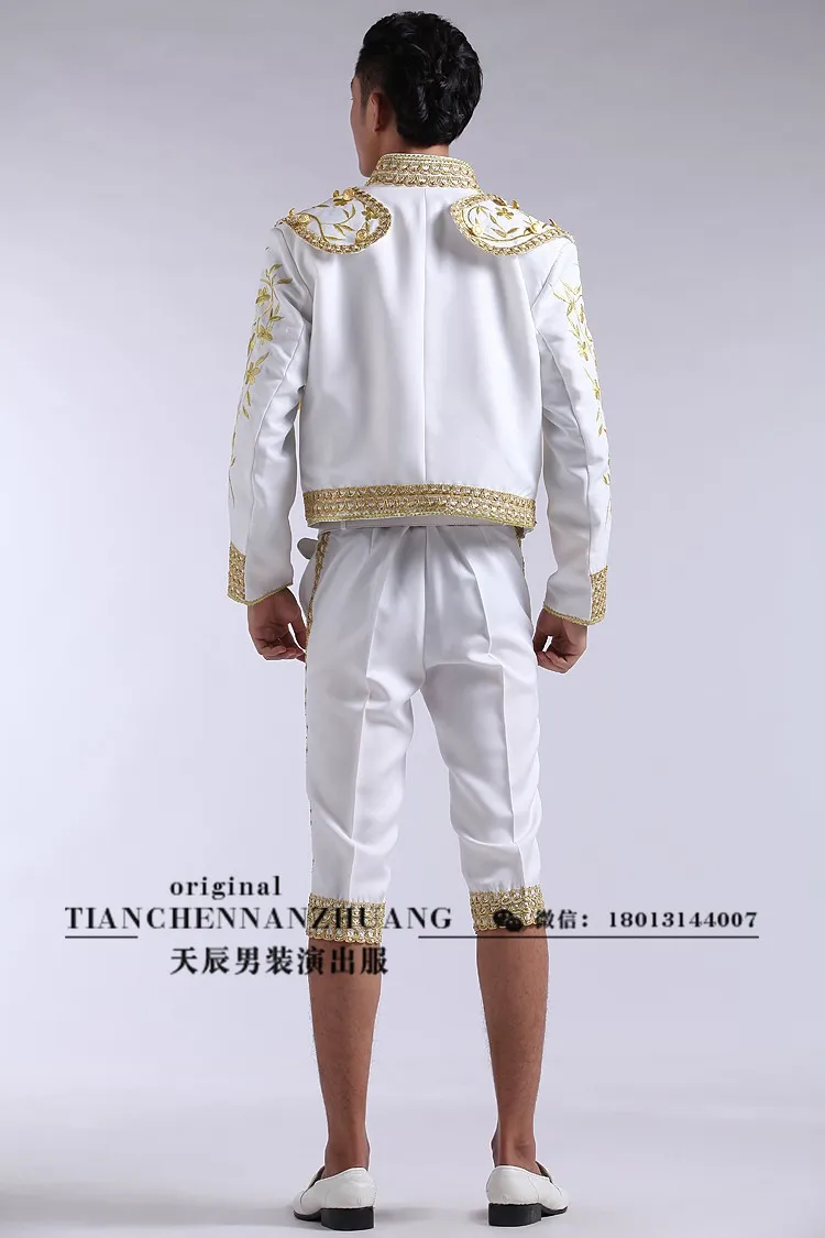 Spanish matador performance clothing men\'s European court embroidery dress stage performance suit Jacket + pants + vest