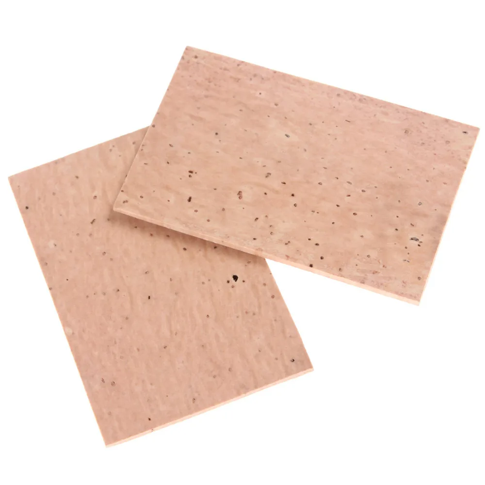 2pcs 61 x 39 x 2mm High Quality Professional Natural Sax Neck Cork Sheet Suitable for Soprano /Tenor/ Alto Saxophone