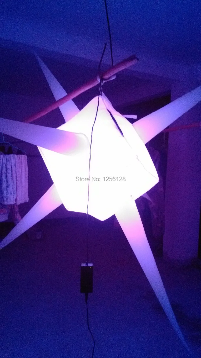 Inflatable stars hanging decoration for night, 2 PCs