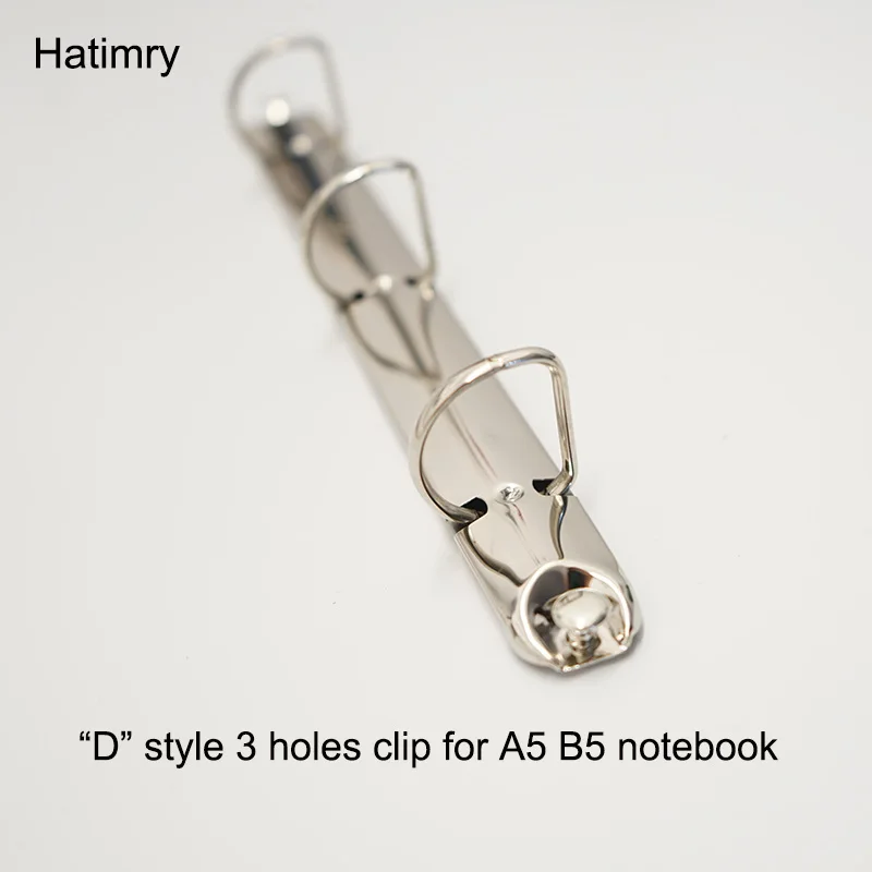 DIY 3 holes binder clip for A4 B5 notebook D style rings clip school supplies for spiral notebook clip