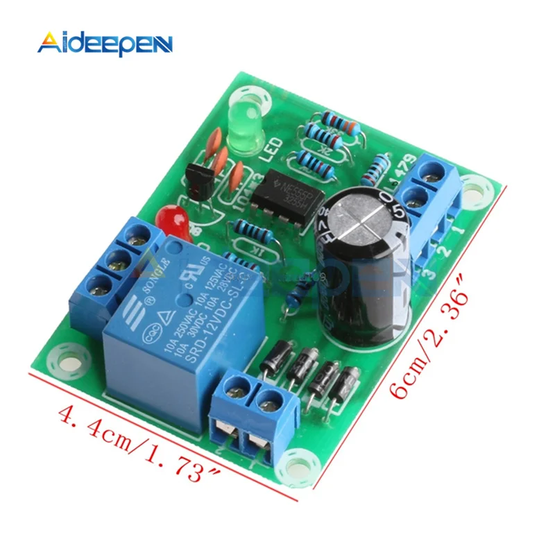 1 Set DC 12V 10A Water Level Controller Module DIY Kit Water Level Switch Sensor Module For Tank Pond (Without Probe)