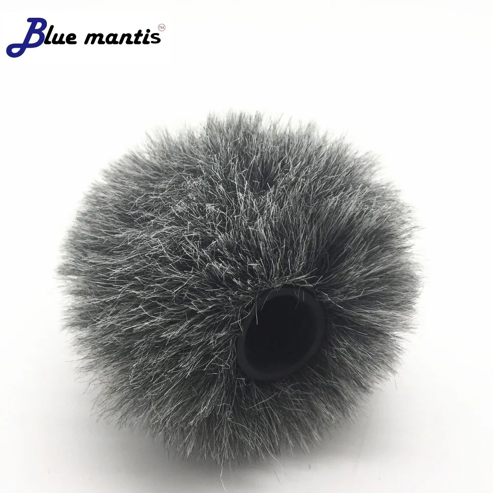 Outdoor Professionelle Pelz Windschutzscheibe Für Rode Video Mic Künstliche Pelz Winddicht Windschutzscheibe Für BOYA MM1 Micro Blue Mantis – Detail 3