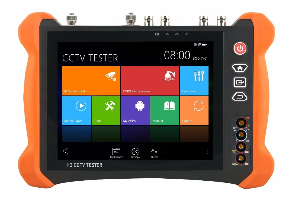 2018 manufacture all in one CCTV tester TVI 8MP, CVI 8MP, AHD 5MP/HD SDI/EX-SDI cctv tester monitor with RJ45 TDR Cable Test