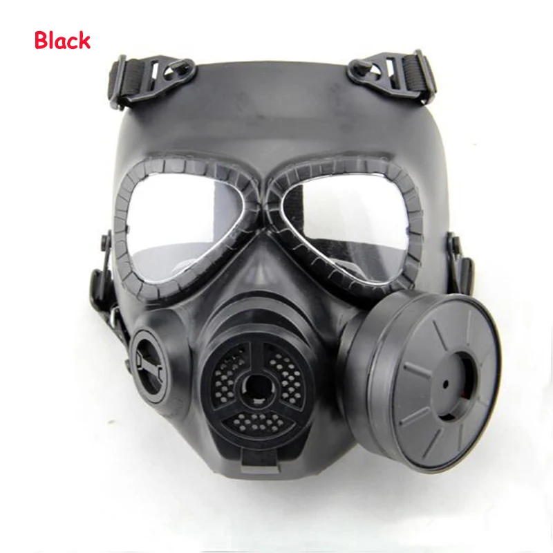 Tactical Airsoft Protection Masks Full Face Resin Mask With Fan For CS Cosplay Paintball Game Protection Respirator Mask