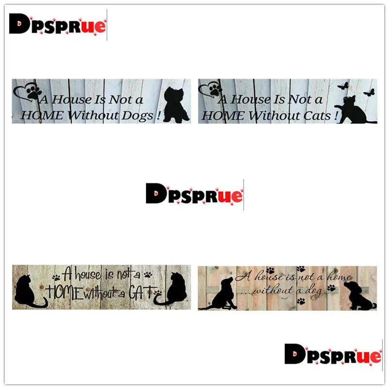 

Dpsprue Full Square/Round 5D Diy Diamond Painting Cross Stitch "Animal Cat Dog" Diamond 3D Embroidery Mosaic Home Decor Gift