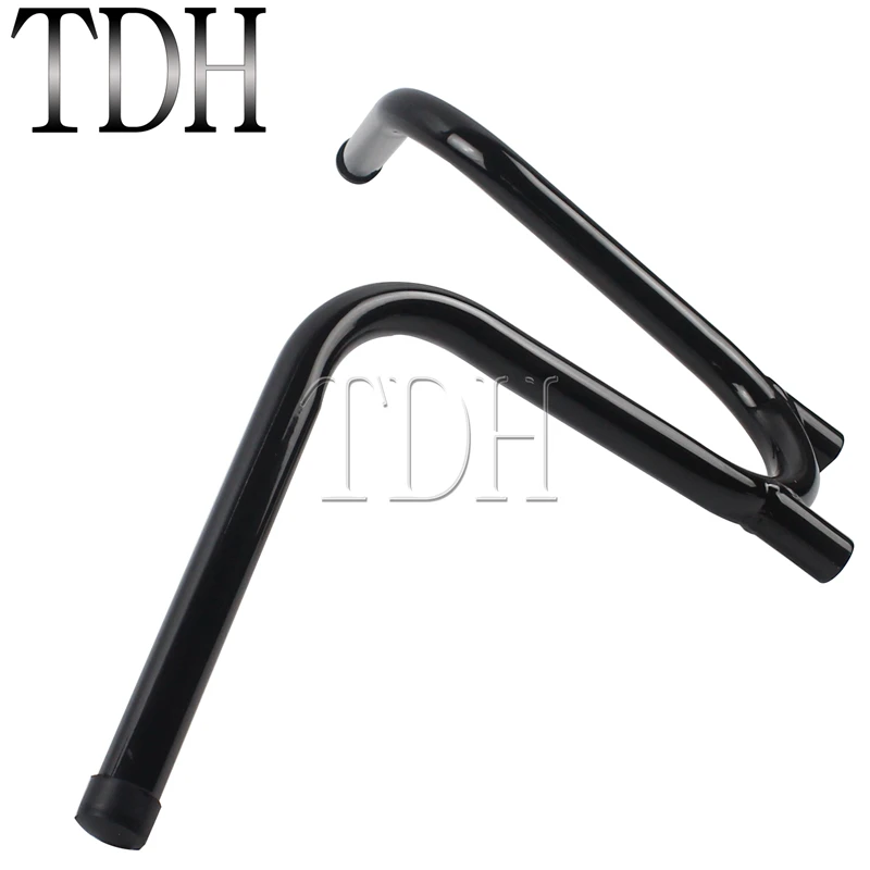 Black Chrome Old School Retro Handlebars 22mm 7/8\