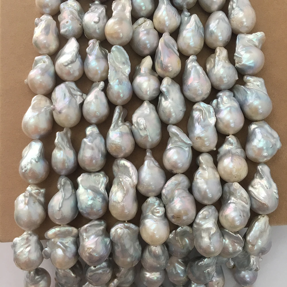 pearl beads,100% Nature freshwater loose pearl with  baroque shape, BIG BAROQUE shape pearl .15-22 mm,nice nature color